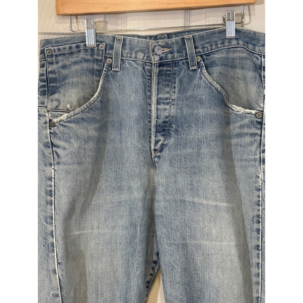 Levis Engineered Jeans Mens 33x30 Light Wash Twisted Seam Denim Blue Relaxed Fit - Picture 2 of 11
